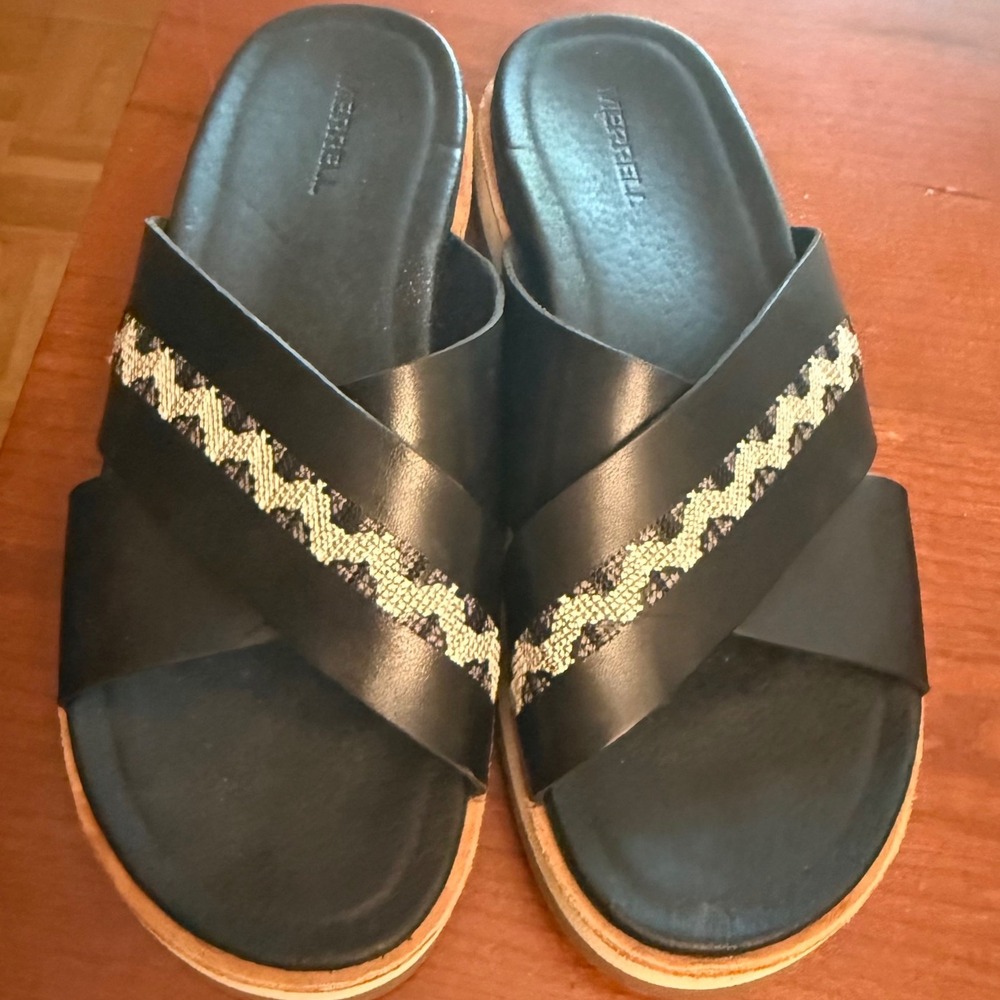 Merrell Juno J62488 sandals slide black 7 US womens slip-on